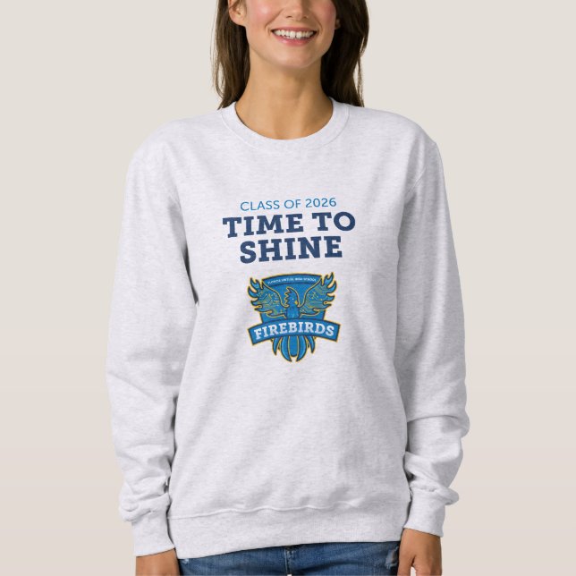 FVHS Time to Shine Sweatshirt (Aschgrau) (Vorderseite)