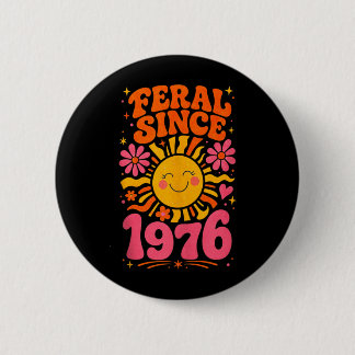 Fvibesl Seit 1976 Retro-Sonne - Lustiger 50. Gebur Button