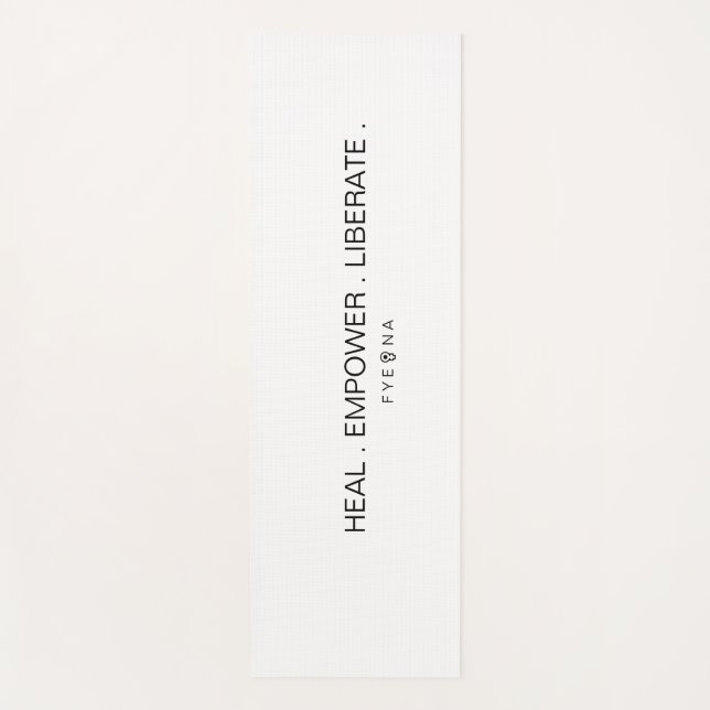 FYEONA White Classic Yogamatte (Vorderseite)