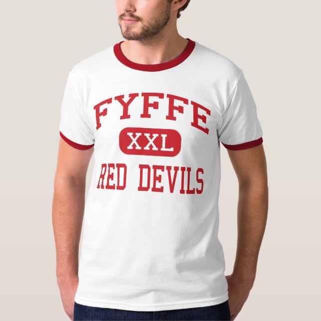 Fyffe - rote Teufel - Highschool - Fyffe Alabama T-Shirt (Vorderseite)