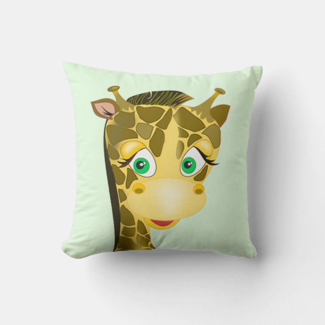 Fynny Giraffe Throw Pillow Kissen (Vorderseite)