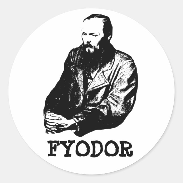 Fyodor Classic Round Sticker (Vorderseite)