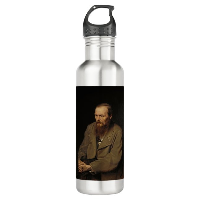 Fyodor Dostoevsky Edelstahlflasche (Vorderseite)