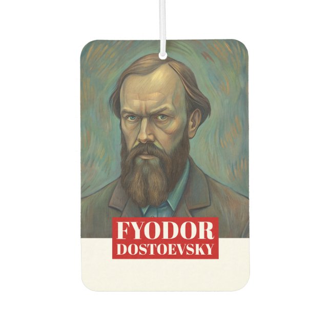 Fyodor Dostoevsky zitiert russische Schriftsteller Autolufterfrischer (Vorderseite)