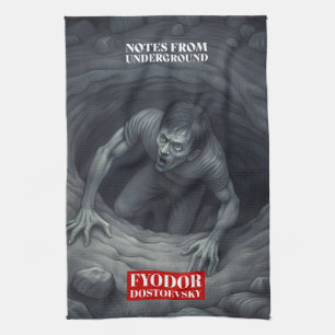 Fyodor Dostoevsky zitiert russische Schriftsteller Geschirrtuch
