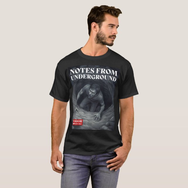 Fyodor Dostoevsky zitiert russische Schriftsteller T-Shirt (Vorne ganz)