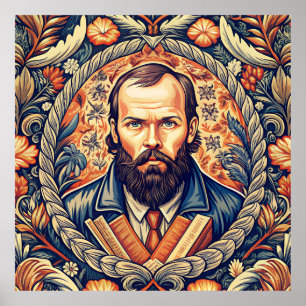 Fyodor Dostojewsky - Russische Literatur Poster