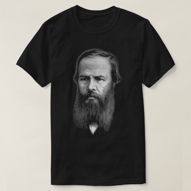 Fyodor Dostoyevsky-Portrait T-Shirt (Design vorne)