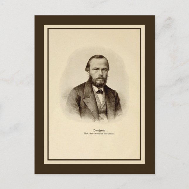 Fyodor Mikhailovich Dostoyevsky Postkarte (Vorderseite)