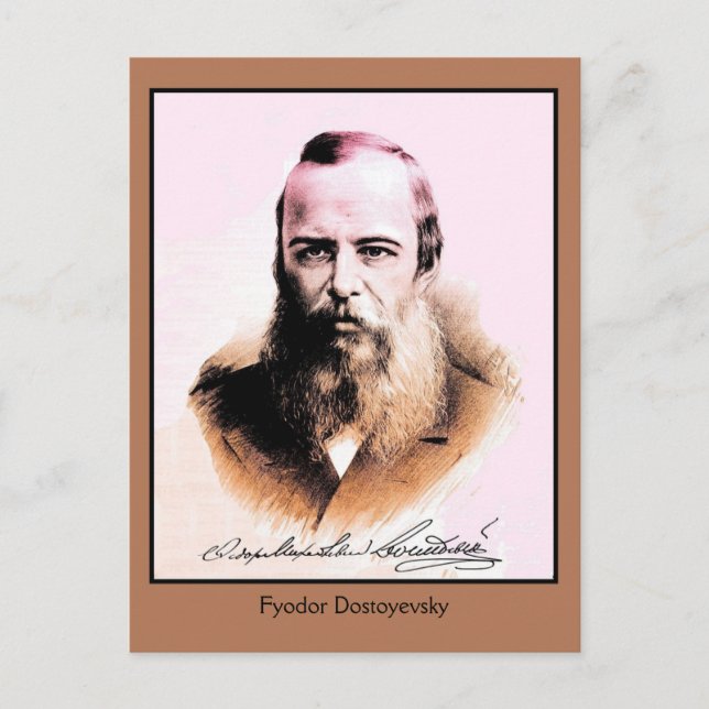 Fyodor Mikhailovich Dostoyevsky Postkarte (Vorderseite)