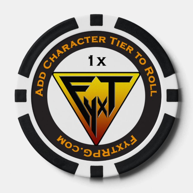 Fyxt RPG +1 Poker-Chips Pokerchips (Vorderseite)