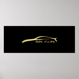 G35 Brush Stroke - Gold Poster