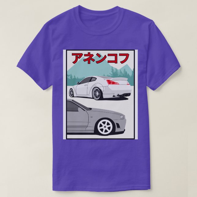 g35 vs Skyline r34 T-Shirt (Design vorne)