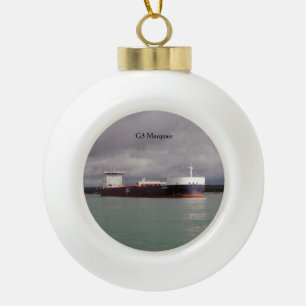 G3 Marquais Kugel oder Schneeflocken-Ornament Keramik Kugel-Ornament