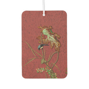 G.A. Audsley Vintage Roter Japanischer Vogel Lotus Autolufterfrischer