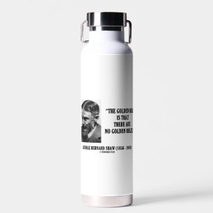 G. B. Shaw Golden Rule No Golden Rules Zitat Trinkflasche