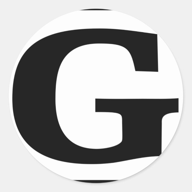G bewertet runder aufkleber (Vorderseite)
