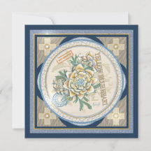 G Blankokarte für gelbe Blume des Kreationsbüros