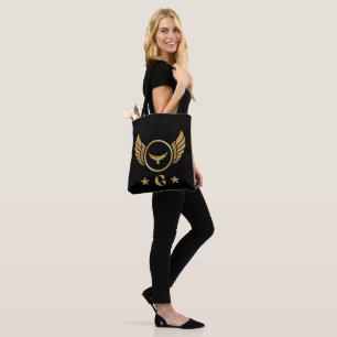 G Brief mit goldenem Adler auf der Schulter Damen