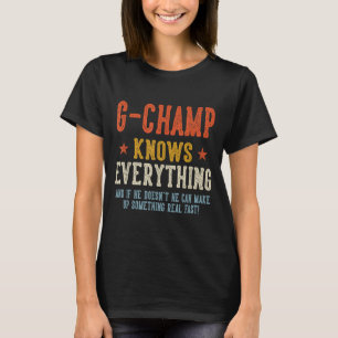 G-champ weiß alles Vatertag Retro T-Shirt