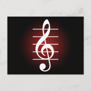 G clef 2 postkarte
