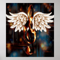 G Clef mit Wings