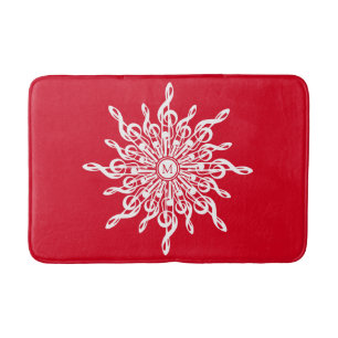 G-Clef Snowflake Badematte