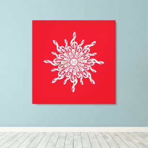 G-Clef Snowflake Leinwanddruck