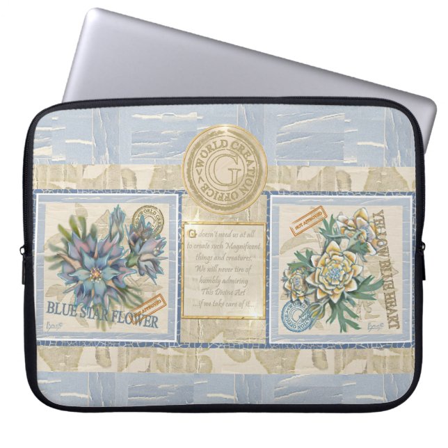 G Creation Büro Blumen Laptopschutzhülle (Vorderseite)