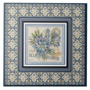 G Creation Office - blaue Blume Fliese