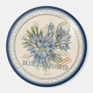 G Creation Office - blaue Blume Magnet