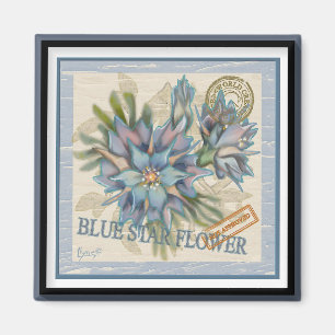 G Creation Office - blaue Blume Magnet