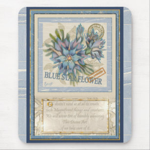 G Creation Office - blaue Blume Mousepad