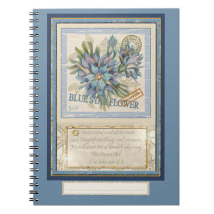 G Creation Office - blaue Blume Notizblock
