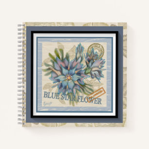 G Creation Office - blaue Blume Notizbuch