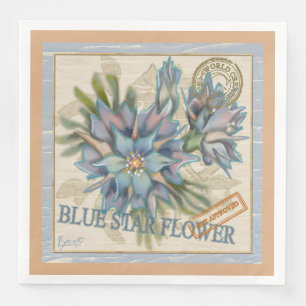 G Creation Office blaue Blume Serviette