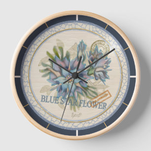 G Creation Office - blaue Blume Uhr