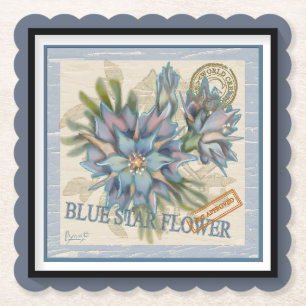 G Creation Office - blaue Blume Untersetzer