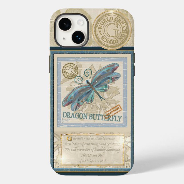 G Creation Office Dragonfly Case-Mate iPhone Hülle (Rückseite)
