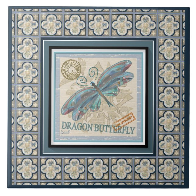 G Creation Office Dragonfly Fliese (Vorderseite)