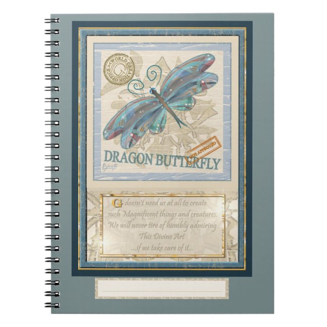 G Creation Office Dragonfly Notizblock (Vorderseite)