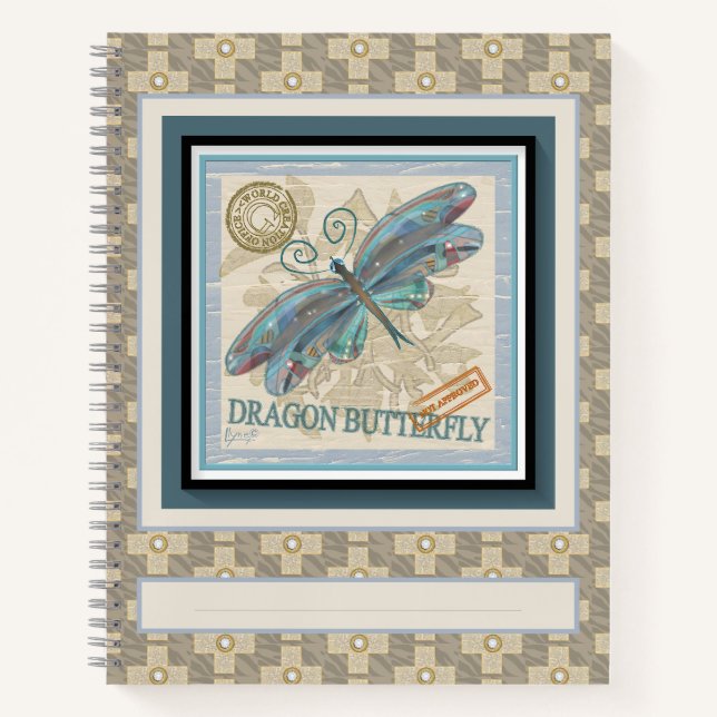G Creation Office Dragonfly Notizbuch (Vorderseite)