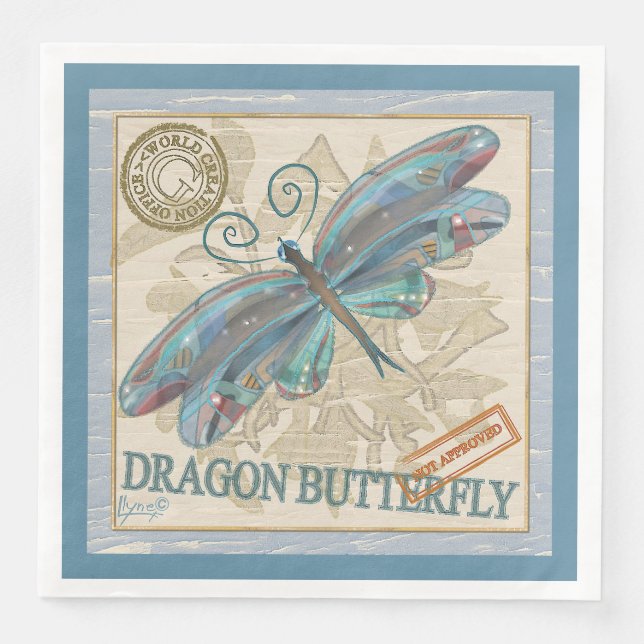 G Creation Office Dragonfly Serviette (Vorderseite)