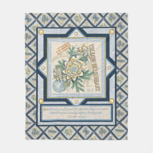 G Creation Office gelbe Blume Fleecedecke