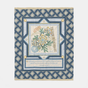 G Creation Office gelbe Blume Fleecedecke