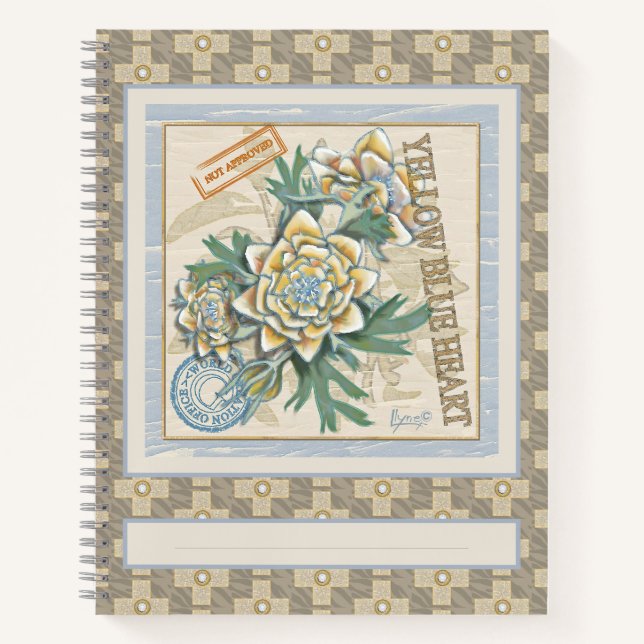 G Creation Office gelbe Blume Notizbuch (Vorderseite)