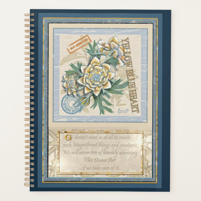 G Creation Office gelbe Blume Planer (Vorderseite)