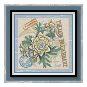 G Creation Office gelbe Blume Poster