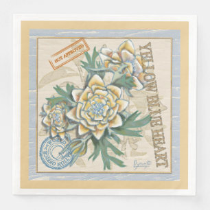 G Creation Office gelbe Blume Serviette