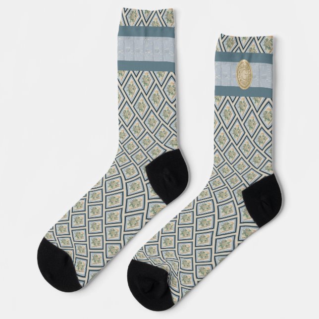 G Creation Office gelbe Blume Socken (Linkes Detail)